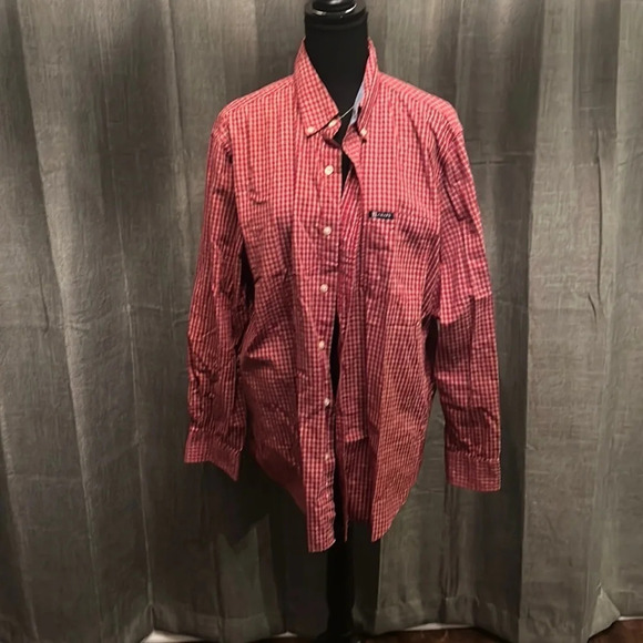Red Plaid Chaps Button Up - Picture 1 of 6